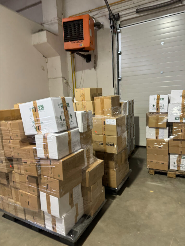 The warehouse has reached shipments approaching 500 shipments per day!